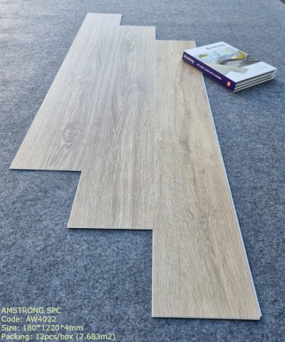 Sàn Nhựa Hèm Khóa giả gỗ Amstrong -AW4022 (new)