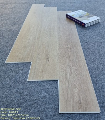 Sàn Nhựa Hèm Khóa giả gỗ Amstrong -AW613 (new)