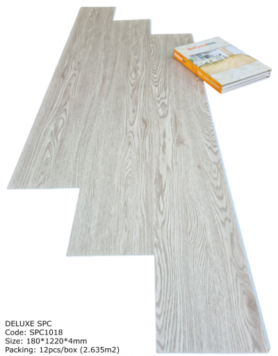 Sàn Nhựa Hèm Khóa giả gỗ Deluxe -SPC1018 (new)