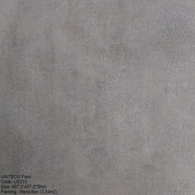 SÀN NHỰA VINYL DÁN KEO GIẢ BÊ TÔNG UNITEC 3MM - US315 (NEW)